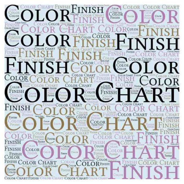 Precast color chart
